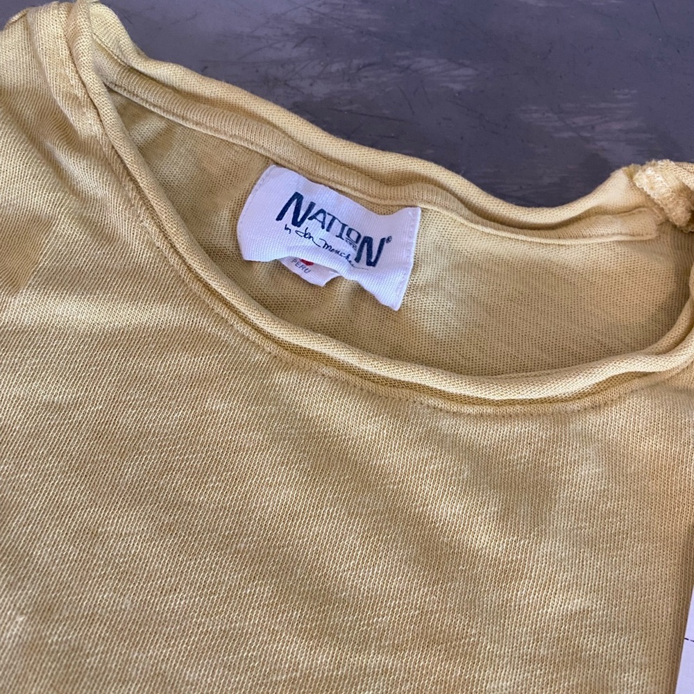 NATION LTD tee! Rolled sleeve and neckline are FUN & UNIQUE 🤩SUPER SOFT & COMFY - Picture 7 of 10